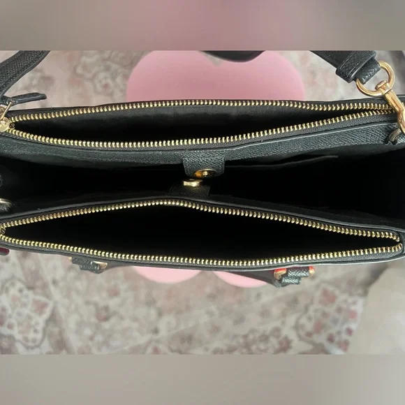 Coach Surrey Carryall Bag Purse in Red color block discontinued color - Picture 5 of 6